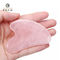 Hart Gevormd Schavend Massagehulpmiddel Rose Quartz Pink Jade Stone