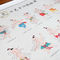 Scroll Wall Traditionele Chinese geneeskundekaart voor kantoor en gezin