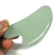 Groene Jade Plaat Schrapen Guasha Board Natuurlijke Traditionele Massager Tool