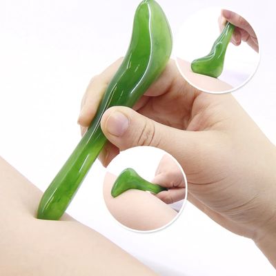 Groene Jade Gua Sha Stone Revitalizing Facial Massage Tool