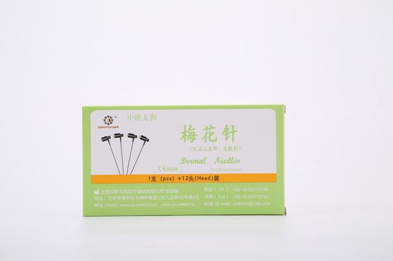 Traditionele Chinese geneeskunde Zhongyan Blossom Naald 12 Naalden Box Acupunctuurapparatuur Geschikt voor klinische en therapeutische