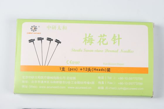 PVC-handvatsel Plum Blossom naalden Gepolijst Technisch 0,20 mm X 25 mm naalden Ontworpen voor effectieve en veilige huidbehandeling