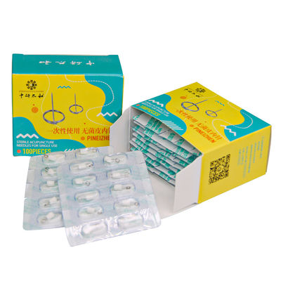 Aangepaste intradermale acupunctuurnaalden met een handvatdiameter van 1,5 mm van een OEM-fabrikant uit het vasteland