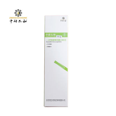 50pcs Long Copper Handle Acupuncture Needle Knife Disposable Sterile Agujas De Acupuntura